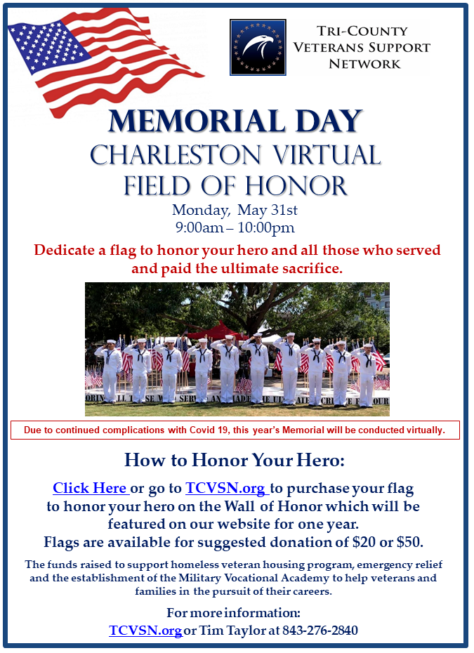 Tri-County Memorial Day Fundraiser