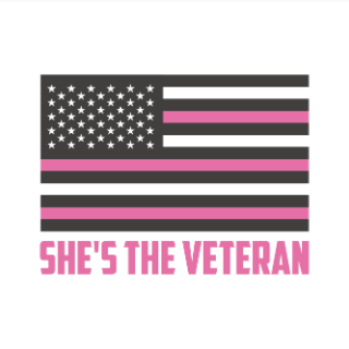 SHES THE VETERAN LOGO