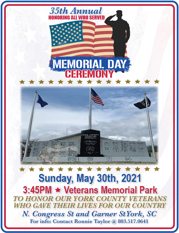 York County Memorial Flyer